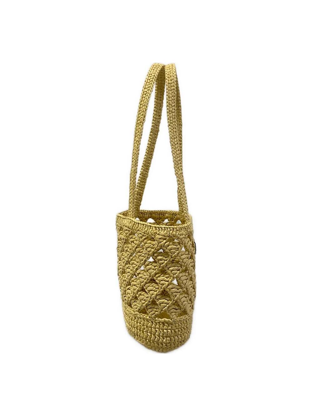 Prada Beige Raffia Shoulder Bag #305575P84B - Picture 2 of 15